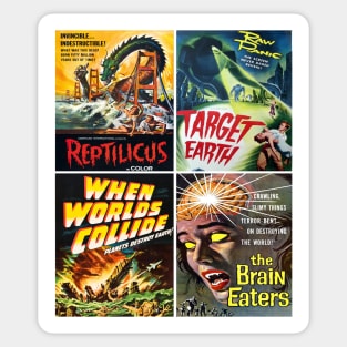 50s Sci-Fi Poster Collection #14 Sticker